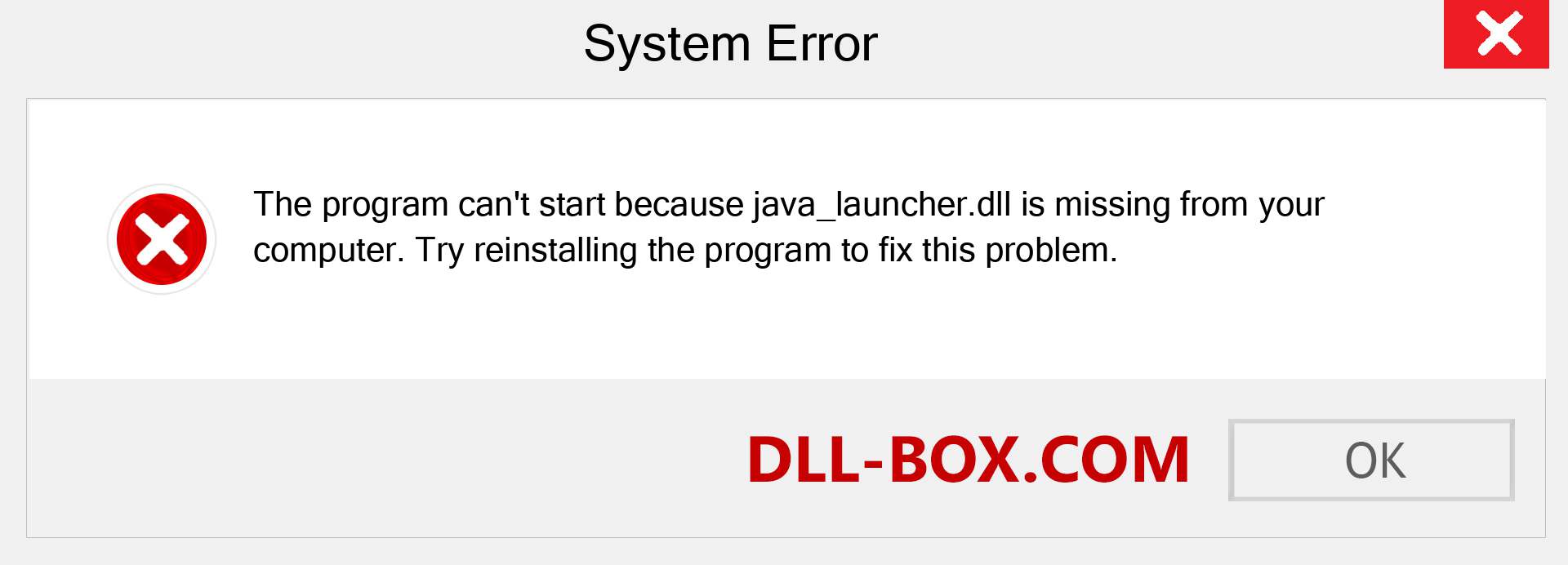  java_launcher.dll file is missing?. Download for Windows 7, 8, 10 - Fix  java_launcher dll Missing Error on Windows, photos, images